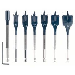  Flachfräsbohrer-Sets SelfCut Speed Bosch 7-tlg. Flachfräsbohrer-Set, SelfCut Speed, 16–32 mm, für Dreh- und Schlagbohrer 12370690