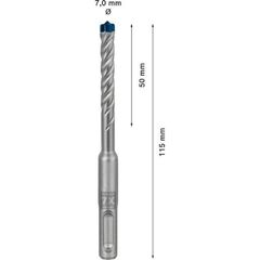  EXPERT SDS plus-7X Hammerbohrer Bosch EXPERT SDS-plus-7X Hammerbohrer, 7 x 50 x 115 mm, für Bohrhämmer 12370771