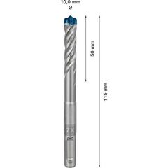  EXPERT SDS plus-7X Hammerbohrer Bosch EXPERT SDS-plus-7X Hammerbohrer, 10 x 50 x 115 mm, für Bohrhämmer 12370773