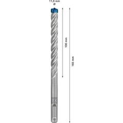  EXPERT SDS plus-7X Hammerbohrer Bosch EXPERT SDS-plus-7X Hammerbohrer, 11 x 100 x 165 mm, für Bohrhämmer 12370754
