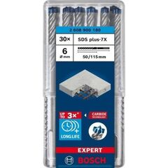  EXPERT SDS plus-7X Hammerbohrer Bosch EXPERT SDS-plus-7X Hammerbohrer, 6 x 50 x 115 mm, 30-tlg., für Bohrhämmer 12370727