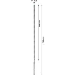  EXPERT SDS max-8X Hammerbohrer Bosch EXPERT SDS-max-8X Hammerbohrer, 14 x 600 x 740 mm, für Bohrhämmer 12370840