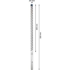 EXPERT SDS max-8X Hammerbohrer Bosch EXPERT SDS-max-8X Hammerbohrer, 20 x 400 x 520 mm, für Bohrhämmer 12370879