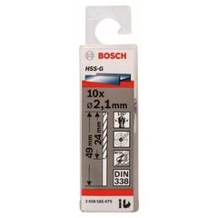  HSS-G DIN 338 Metallbohrer Bosch Metallbohrer HSS-G, DIN 338, für Bohrmaschinen 12371581