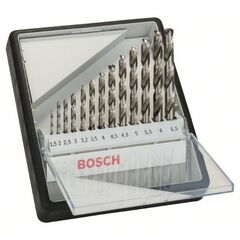  HSS-G DIN338 Metallbohrer-Sets Robust Line Bosch 13-tlg. Metallbohrer-Set, Robust Line, HSS-G, 135°, 1,5–6,5 mm, für Bohrmaschinen 12372095