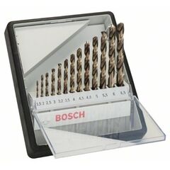  HSS-Co Metallbohrer-Sets DIN338 Bosch 13-tlg. Metallbohrer-Set, Robust Line, HSS-Co, 1,5–6,5 mm, für Bohrmaschinen 12372096