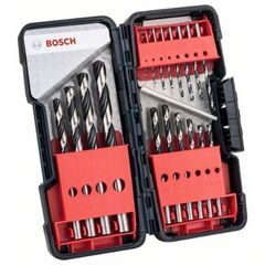  HSS PointTeQ Spiralbohrer-Sets mit Sechskantschaft Bosch HSS-Spiralbohrer-Set, PointTeQ, 18-tlg., ToughBox, 1–10 mm, für Bohrmaschinen 12372106