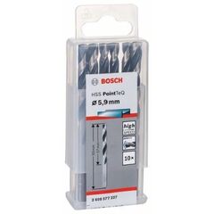  HSS PointTeQ Spiralbohrer mit zylindrischem Schaft Bosch HSS-Spiralbohrer PointTeQ 5,9 mm, für Bohrmaschinen 12371754