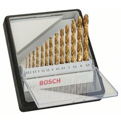  HSS-TiN Metallbohrer-Sets Bosch 13-tlg. Metallbohrer-Set, Robust Line, HSS-TiN, 135°, 1,5–6,5 mm, für Bohrmaschinen 12372117