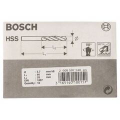  HSS-R-Kurzbohrer Bosch Karosseriebohrer HSS-R, DIN 1897, für Bohrmaschinen 12372043