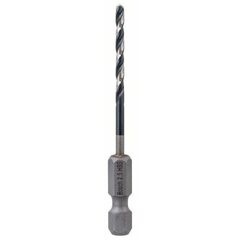  HSS Impact Control Spiralbohrer mit Sechskantschaft Bosch HSS Spiralbohrer mit Sechskantschaft 2,5 mm, für Dreh- und Schlagbohrer 12371943