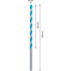  EXPERT CYL-9 MultiConstruction Bohrer Bosch EXPERT CYL-9 MultiConstruction Bohrer, 10 x 200 x 250 mm, für Dreh- und Schlagbohrer 12372136
