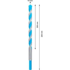  EXPERT CYL-9 MultiConstruction Bohrer Bosch EXPERT CYL-9 MultiConstruction Bohrer, 14 x 150 x 200 mm, für Dreh- und Schlagbohrer 12372152