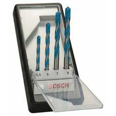  CYL-9 MultiConstruction-Bohrer-Sets Bosch 4-tlg. CYL-9 MultiConstruction Bohrer-Set, 5,5/6/7/8 mm, für Dreh- und Schlagbohrer 12372242