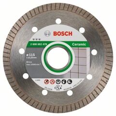  Diamanttrennscheiben Best for Ceramic Extra Clean Turbo für Winkelschleifer Bosch Diamanttrennscheibe Best for Ceramic Extra-Clean Turbo, für kleine Winkelschleifer 12369940