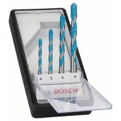  CYL-9 MultiConstruction-Bohrer-Sets Bosch 4-tlg. CYL-9 MultiConstruction Bohrer-Set, 4/5/6/8 mm, für Dreh- und Schlagbohrer 12372239