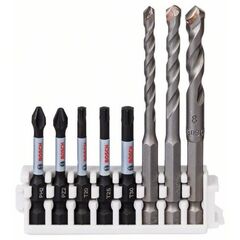  HEX-9 Ceramic und Impact Power Bit Mixed Sets Bosch Hex-9 Ceramic, 5/6/8 mm; Impact Power-Bit, 50 mm PH2, PZ2, T20, T25, T30, für Schlagschrauber 12372250