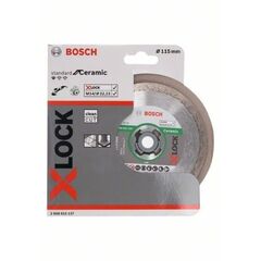  X-LOCK Diamanttrennscheiben Standard for Ceramic für Winkelschleifer Bosch X-LOCK Diamanttrennscheibe Standard for Ceramic 115 x 22,23 x 1,6 x 7, für kleine Winkelschleifer 12369950