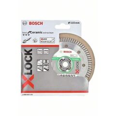  X-LOCK Trennscheiben Best for Ceramic Extra Clean Turbo Bosch X-LOCK Diamanttrennscheibe Best for Ceramic Extra Clean Turbo 115 x 22,23 x 1,4 x 7, für kleine Winkelschleifer 12369941
