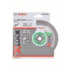  X-LOCK Trennscheiben Best for Ceramic Extra Clean Turbo Bosch X-LOCK Diamanttrennscheibe Best for Ceramic Extra Clean Turbo 125 x 22,23 x 1,4 x 7, für kleine Winkelschleifer 12369942