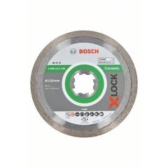  X-LOCK Diamanttrennscheiben Standard for Ceramic für Winkelschleifer Bosch X-LOCK Diamanttrennscheibe Standard for Ceramic 125 x 22,23 x 1,6 x 7, für kleine Winkelschleifer 12369948