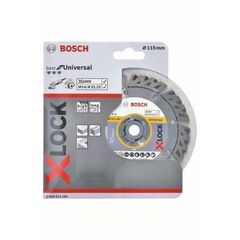  Diamanttrennscheiben Best for Universal für X-LOCK Winkelschleifer Bosch X-LOCK Best for Universal 115x22,23x2,4x12, für kleine Winkelschleifer 12369875