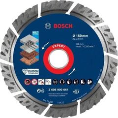  EXPERT MultiMaterial Diamanttrennscheiben Bosch EXPERT MultiMaterial Diamanttrennscheiben, 150 x 22,23 x 2,4 x 12 mm, für große Winkelschleifer mit Spannmutter 12369856