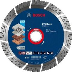 EXPERT MultiMaterial Diamanttrennscheiben Bosch EXPERT MultiMaterial Diamanttrennscheiben, 180 x 22,23 x 2,4 x 12 mm, für große Winkelschleifer mit Spannmutter 12369851