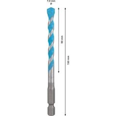  EXPERT HEX-9 MultiConstruction Bohrer Bosch EXPERT HEX-9 MultiConstruction Bohrer, 7 x 90 x 150 mm, für Dreh- und Schlagbohrer 12372165