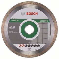  Standard for Ceramic Diamanttrennscheiben für große Winkelschleifer Bosch Diamanttrennscheibe Standard for Ceramic, für große Winkelschleifer mit Spannmutter 12369977