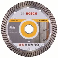  Best for Universal Turbo Diamanttrennscheiben für große Winkelschleifer Bosch Diamanttrennscheibe Best for Universal Turbo, für große Winkelschleifer mit Spannmutter 12370011