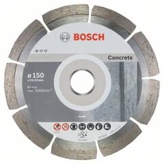  Standard for Concrete Diamanttrennscheiben für große Winkelschleifer Bosch Diamanttrennscheibe Standard for Concrete, für große Winkelschleifer mit Spannmutter 12369974