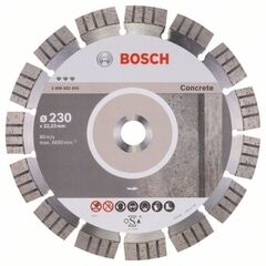  Best for Concrete Diamanttrennscheiben für große Winkelschleifer Bosch Diamanttrennscheibe Best for Concrete, für große Winkelschleifer mit Spannmutter 12370008