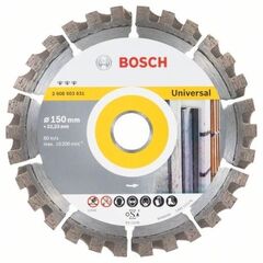  Best for Universal Diamanttrennscheiben für große Winkelschleifer Bosch Diamanttrennscheibe Best for Universal, für große Winkelschleifer mit Spannmutter 12370028