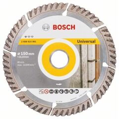  Standard for Universal Diamanttrennscheiben für große Winkelschleifer Bosch Diamanttrennscheibe Standard for Universal 150 x 22,23, für große Winkelschleifer mit Spannmutter 12370021