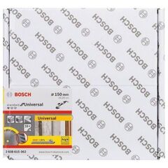  Standard for Universal Diamanttrennscheiben für große Winkelschleifer Bosch Diamanttrennscheibe Standard for Universal 150 x 22,23 (10er-Pack), für große Winkelschleifer mit Spannmutter 12370026