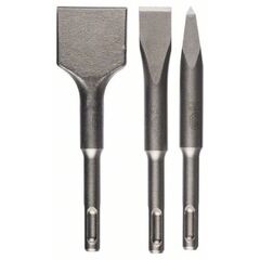  Meißelsets 3-teilige Kurzmeißelsets mit SDS plus Bosch 3-tlg. Kurzmeißelset, SDS-plus, 0/20/40 mm, für Bohrhämmer 12372270