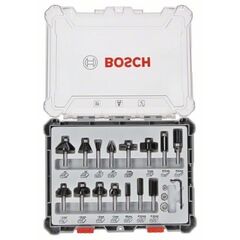  Fräser-Sets Sets für verschiedene Anwendungen, 15-teilig Bosch 15-tlg. Fräser-Set, 6-mm-Schaft, für Handfräsen 12372263