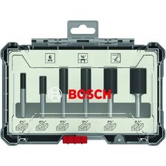  Nutfräser-Sets, 6-teilig Bosch Fräser-Set, 6-tlg. Nutfräser-Set, 1/4"-Schaft, für Handfräsen 12372256