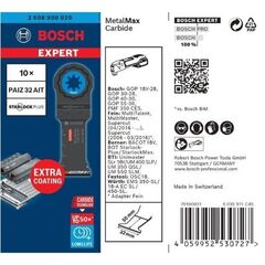  Sägen EXPERT MetalMax PAIZ 32 AIT Tauchsägeblätter Bosch EXPERT MetalMax PAIZ 32 AIT Blatt für Multifunktionswerkzeuge, 50 x 32 mm, 10 Stück, für oszillierende Multifunktionswerkzeuge 12372647