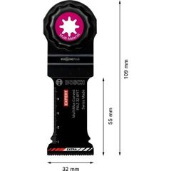  Zubehör für Multifunktionswerkzeuge EXPERT MultiMax PAIZ 32 APIT Tauchsägeblätter Bosch EXPERT MultiMax PAIZ 32 APIT Blatt für Multifunktionswerkzeuge, 32 mm, für oszillierende Multifunktionswerkzeuge 12372659