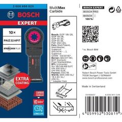  Zubehör für Multifunktionswerkzeuge EXPERT MultiMax PAIZ 32 APIT Tauchsägeblätter Bosch EXPERT MultiMax PAIZ 32 APIT Blatt für Multifunktionswerkzeuge, 32 mm, 10 Stück, für oszillierende Multifunktionswerkzeuge 12372660