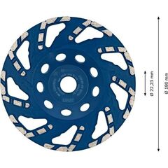  EXPERT Concrete Diamanttopfscheiben Bosch EXPERT Concrete Diamanttopfscheibe, 180 x 22,23 x 4,5 mm, für Betonschleifer 12370306