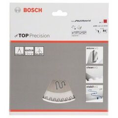  Kreissägeblätter Top Precision Best for Multi Material für Handkreissägen Bosch Kreissägeblatt Top Precision Best for Multi Material, für Handkreissägen 12372881