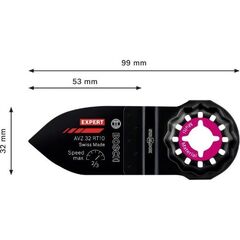  EXPERT AVZ 32 RT10 Schleiffinger Bosch EXPERT Sanding Finger Fine AVZ 32 RT10 Schleifplatte für Multifunktionswerkzeuge, 32 x 50 mm, für oszillierende Multifunktionswerkzeuge 12372768