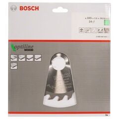  Kreissägeblätter Optiline Wood für Handkreissägen Bosch Kreissägeblatt Optiline Wood, für Handkreissägen 12373280