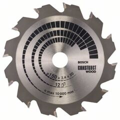  Kreissägeblätter Construct Wood für Handkreissägen Bosch Kreissägeblatt Construct Wood, für Handkreissägen 12373216
