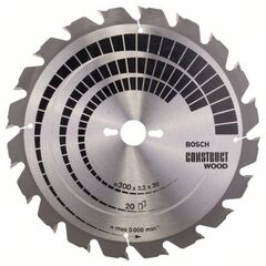  Kreissägeblätter Construct Wood für Tischkreissägen Bosch Kreissägeblatt Construct Wood, für Tischsägen 12373195