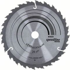  Kreissägeblätter Speedline Wood für Handkreissägen Bosch Kreissägeblatt Speedline Wood, für Handkreissägen 12373362