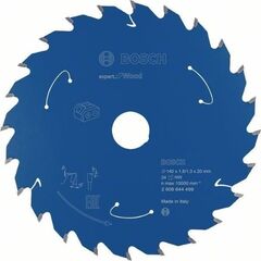  Kreissägeblätter Expert for Wood für Akku-Handkreissägen Bosch Kreissägeblatt für Akkusägen Expert for Wood, 140 x 1,8/1,3 x 20, 24 Zähne, für Handkreissägen 12373022